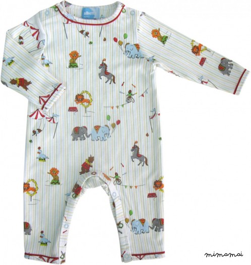 Albetta's Circus print babygrow