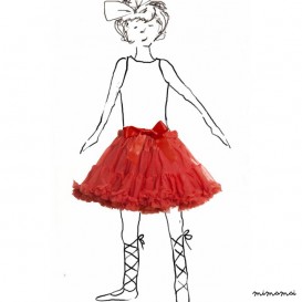 Girls Petticoat Tutu in Burnt Orange