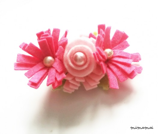 Felt Flower Hair Clip