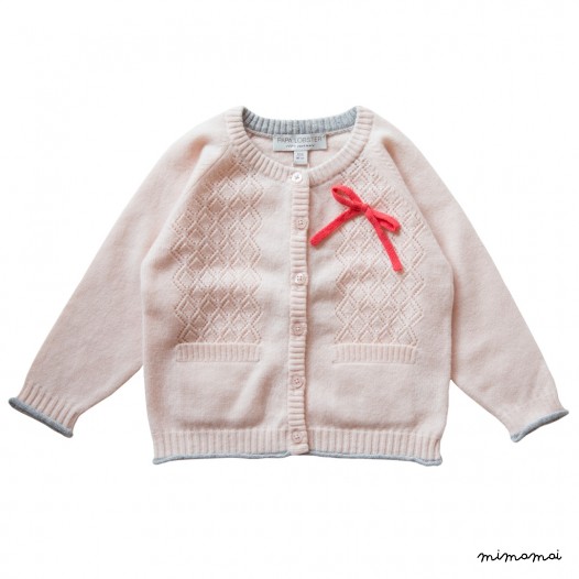 Ajour Cardigan with Bow