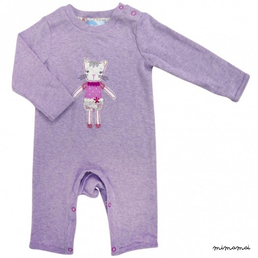 Patchwork Cat Babygrow