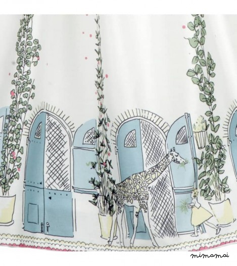 Martha Dress, Giraffe House, Ivory