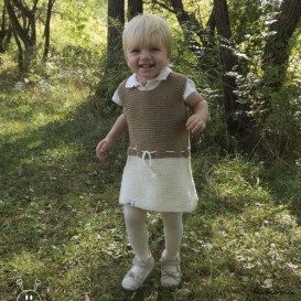 Vestitino "White-brown"