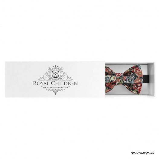 Child red "Liberty" pattern bow tie, cotton