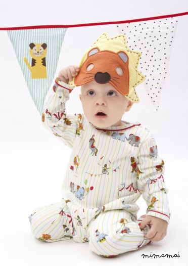 Albetta's Circus print babygrow
