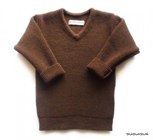 Babies/Children's knitted lambswool V-neck sweater/jumper/pullover