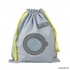 Nappy bag blue Washing machine