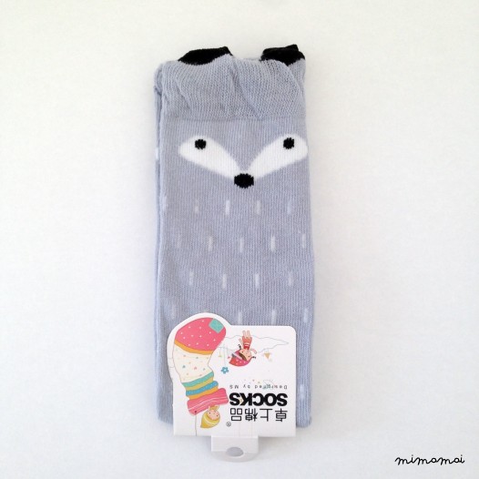 Grey Raccoon Socks