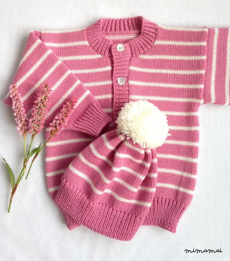 Baby knitted Matinee Set