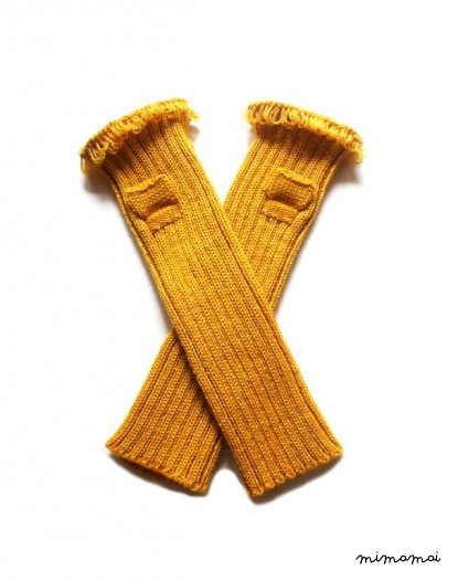 Babies/Children's Virgin wool fingerless mittens/pulse warmers/arm warmers/fingerless gloves