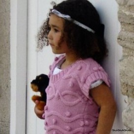 Rose organic handknit