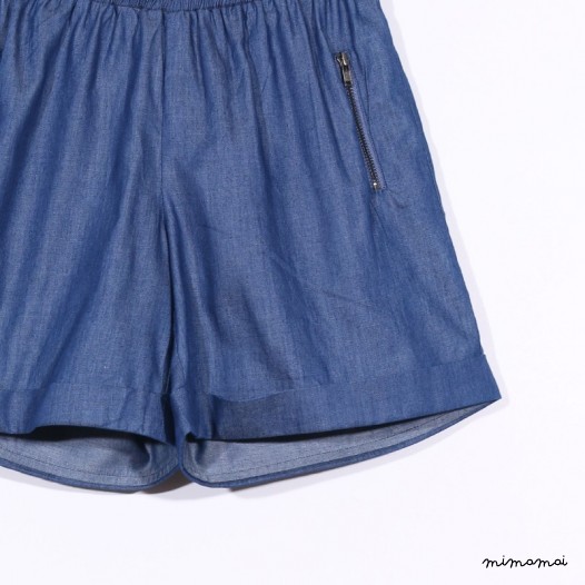 Pull-up Shorts denim