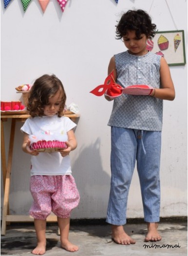 Bombacho pant flower pink