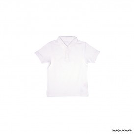 Polo en piqu&eacute; blanc Arthur