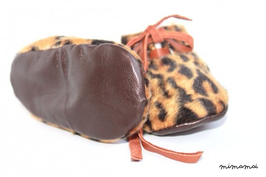 12-18 Months Slippers / Baby Shoes Lamb Leather