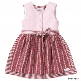 Dress MY DIRNDL check dark red/stripes