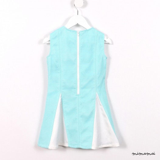 Sleeveless Godet Dress mint