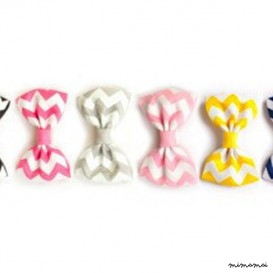 Set Of 6 Chevron Hair Clips
