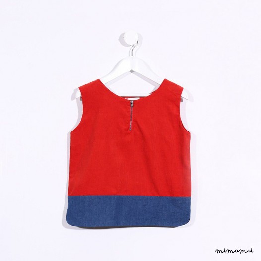 Sleeveless Boxy Top orange