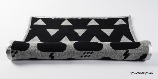 Baby Blanket, Cloud Blanket, Triangle Blanket, Monochrome Nursery, Modern Nursery, Baby Gift,