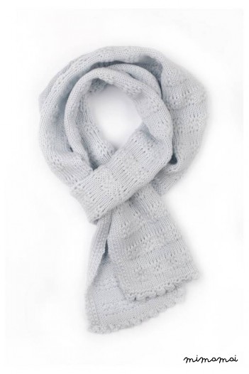 Babies/Children's merino wool Scarf with lace Pattern