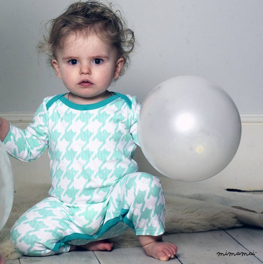 Babies 'Dogtooth Pattern But It's Cats' Sleepsuit
