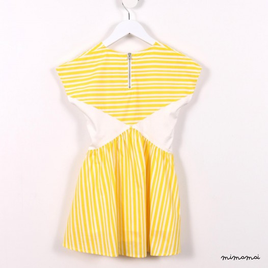 X Dress yellow stripes