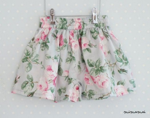 Girl Blouse with Shorts Set