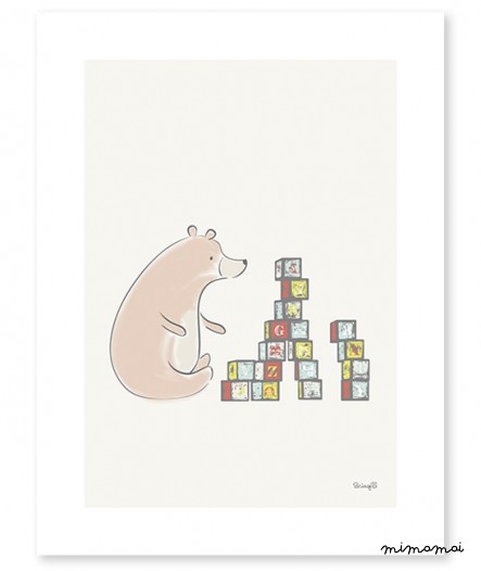 AFFICHE ( 30x40cm) - PLAY BLOCKS