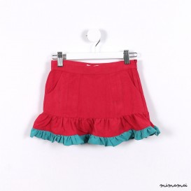 Double Frills Skirt pink