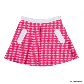 Box Pleat Skirt pink diamond
