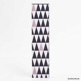 lettera in legno I - trama triangoli neri