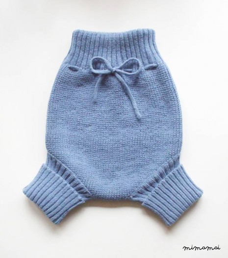 Baby Knitted Lambswool high-waist Diaper Cover/nappy cover