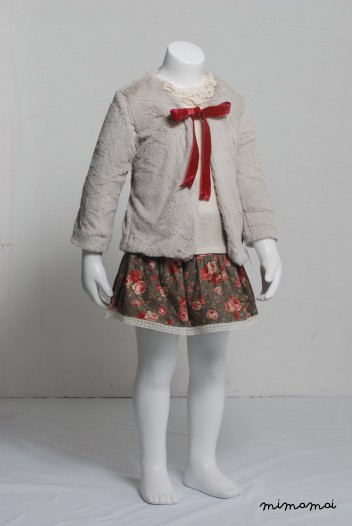 Girls Cardigan colour beige