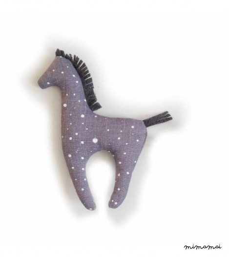 Snowstorm Print Toy Horse