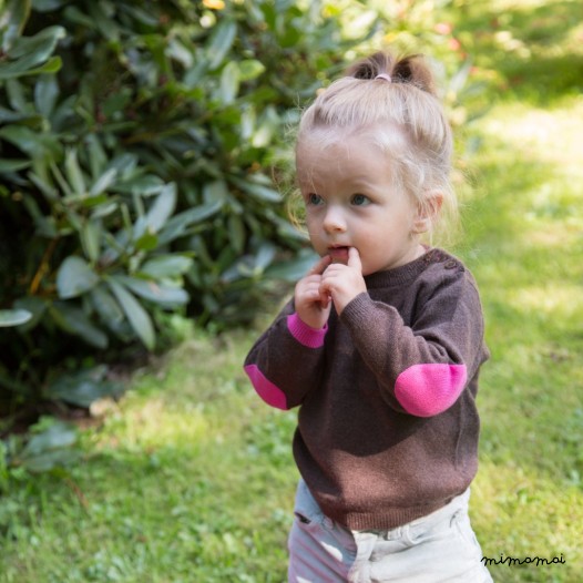 Jumper with Elbowpatches - Brown