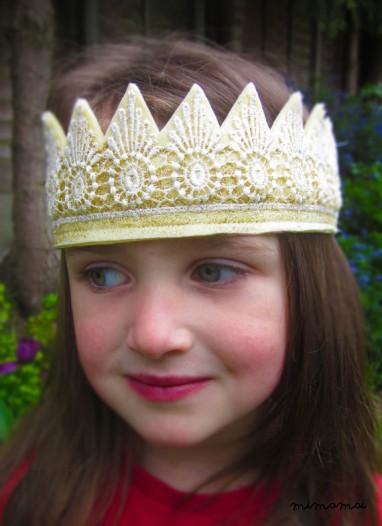 Personalizzato oro corona - feltro - Crown Princess - pizzo corona - partito - damigella d'onore