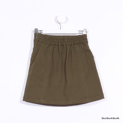 Zipper Skirt army green