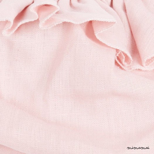 Linen bloomer, Bloomer misty rose, Baby bloomer, Pink Linen Summer Bloomers