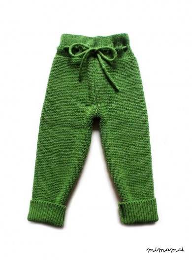 Babies/Children's knitted lambswool high-waist Pants/leggings/trousers