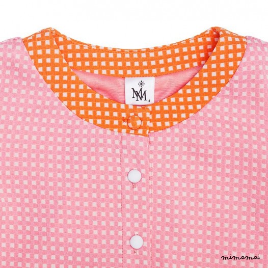 3/4 Sleeve Cardigan pink and orange
