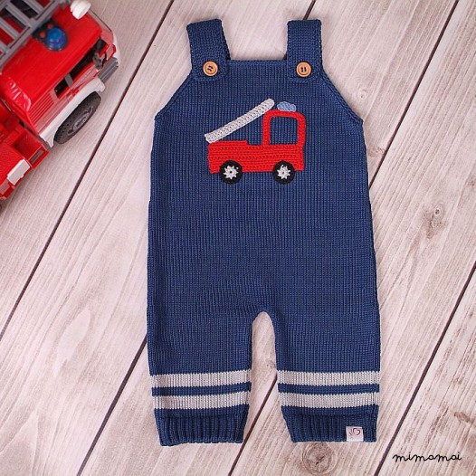 Pantaloni da bambino pagliaccetto Abito vettore del fuoco