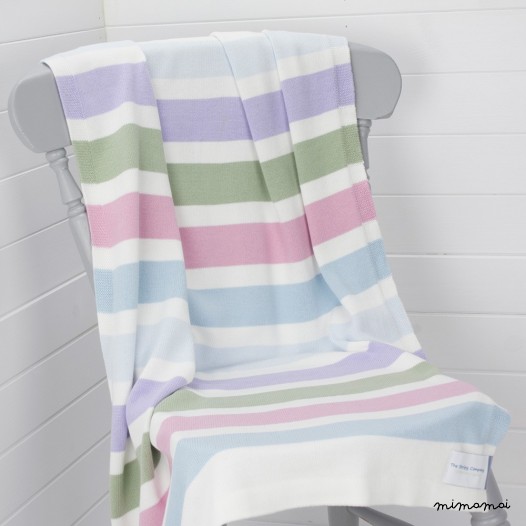 Tivoli Thick Multi Stripe Cotton Blanket