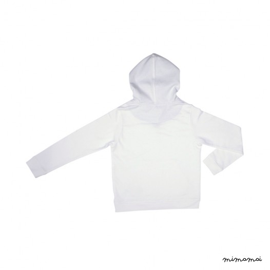 Sweat capuche Victor blanc