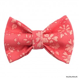 Child coral "Liberty" patternbow tie