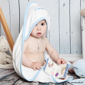 Personalised Blue Hooded Towel