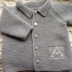 Jumper sweater with personalised letter