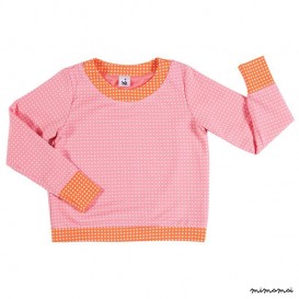 Contrast Pullover pink and orange