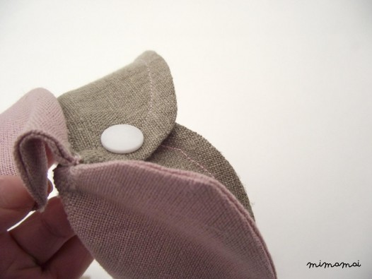Natural linen Peter Pan collar bib