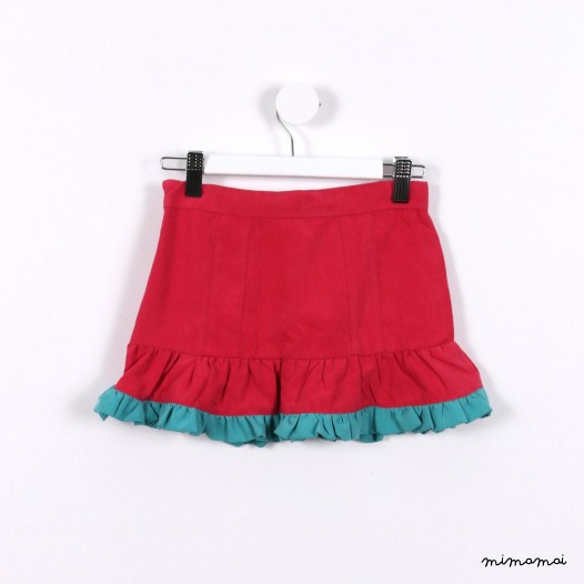 Double Frills Skirt pink